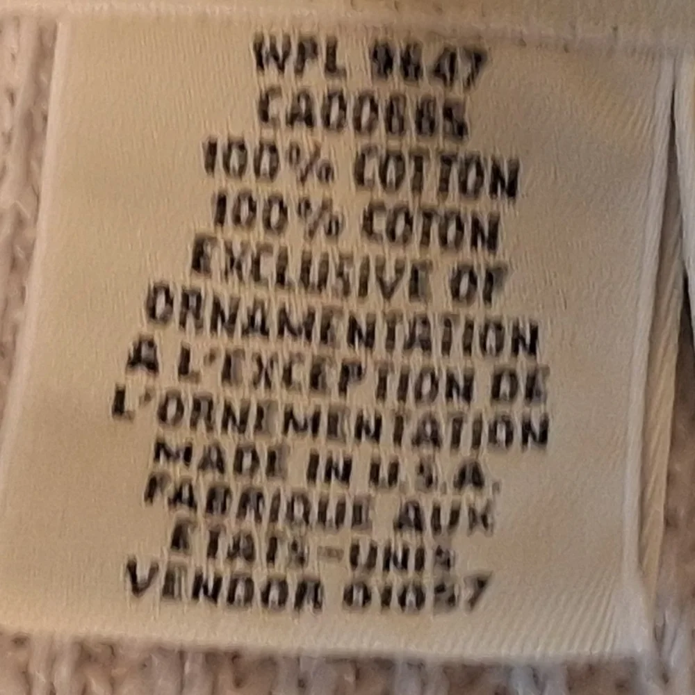Eddie Bauer Cotton Knit Ribbed Pullover Sweater Crewneck Cream Size Xl Neutral